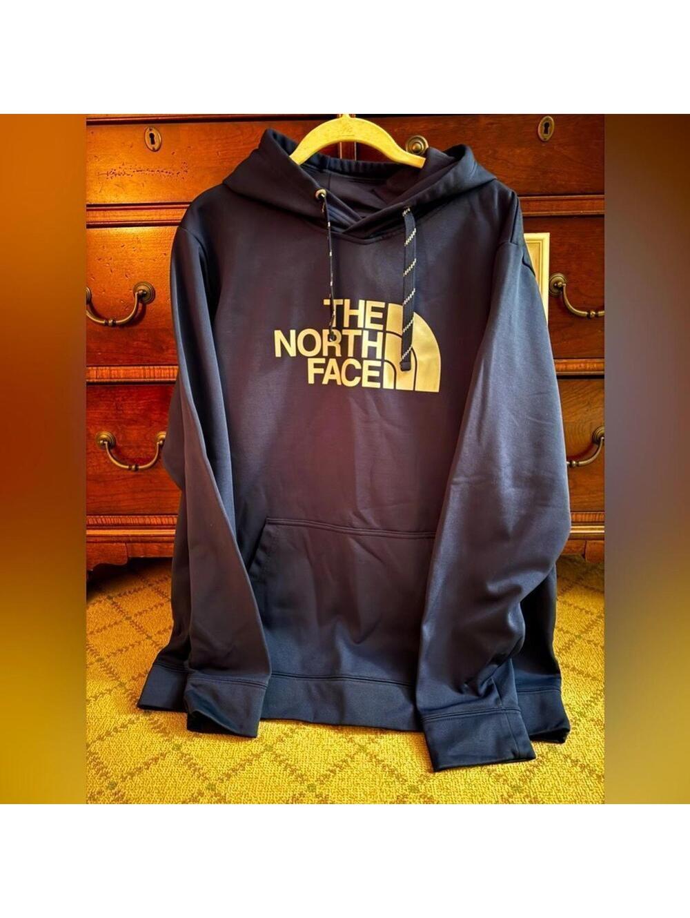The North Face Navy Blue Tekno Logo hoodie NWOT XL